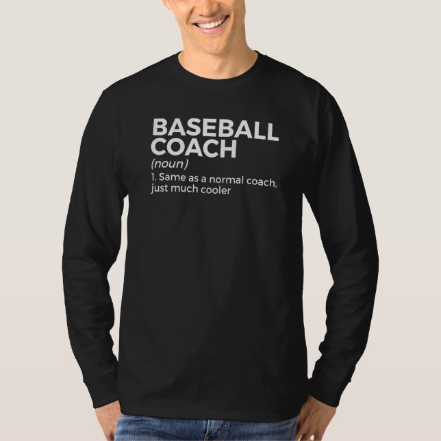 Basebollcoach Definition T Shirt (Framsida)