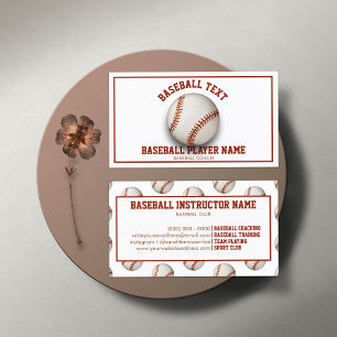 Basebollcoach Visitkort