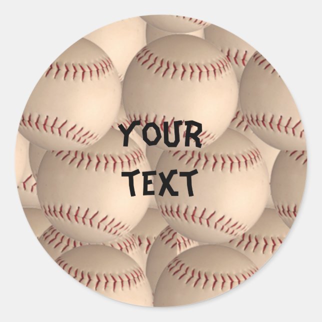 basebolldekal runt klistermärke (Framsida)