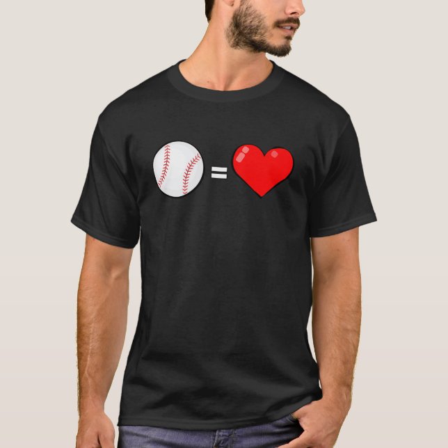 Basebolldesign T Shirt (Framsida)