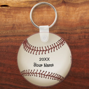 Basebollens anpassade namn nyckelring
