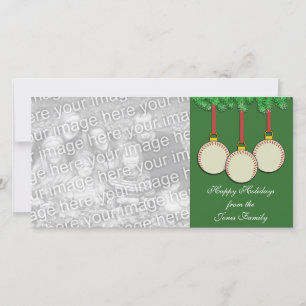 Basebollens julfotoport julkort