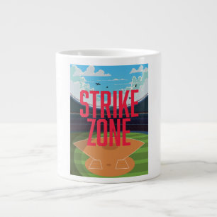 Basebollens Strejka Zon Jumbo Mugg