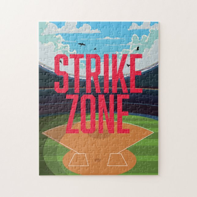 Basebollens Strejka Zon Pussel (Vertikal)