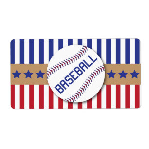 Basebollens Vattenflaska-etiketter Fraktsedel