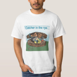 Basebollfångare i rågen t shirt