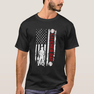 Basebollfångare Pappa till en basebollfångare far T Shirt