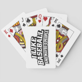 Basebollfantast Med Begränsad Social Energi   Casinokort