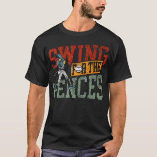 Basebollfantast Retro Vintage Swing För T Shirt