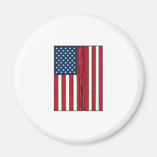 Basebollflagga Distressed Vintage Vektordesign_1 Magnet