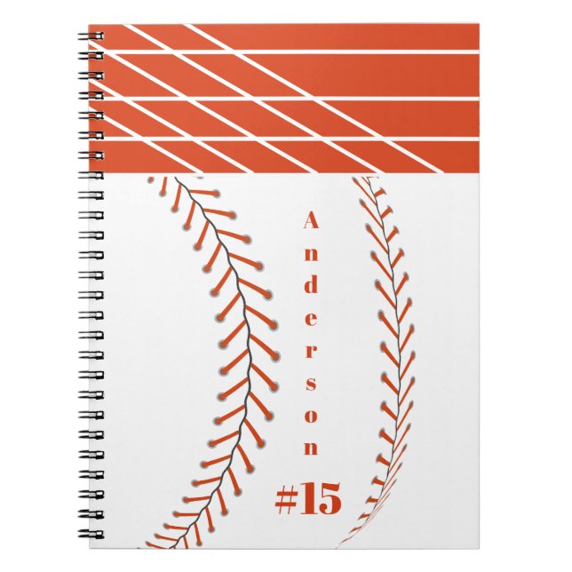 Basebollfoton Rustikt Minne Scrapbook Anteckningsbok (Framsidan)