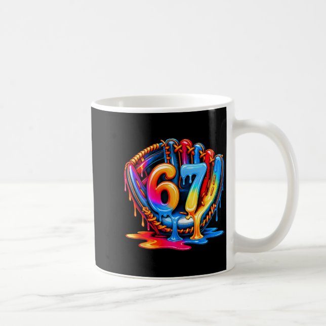 Basebollgrejer Sex Sju 67 Glass Drip 6 7 Bas Kaffemugg (Höger)