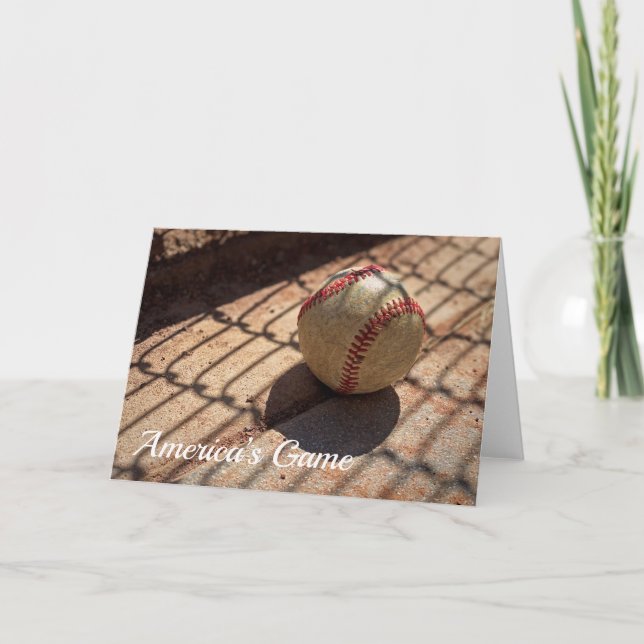 Basebollhälsningskort Kort (Framsida)