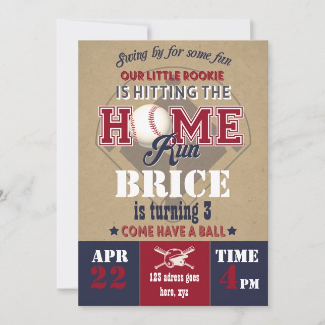 Basebollinbjudan Inbjudningar (Framsida)