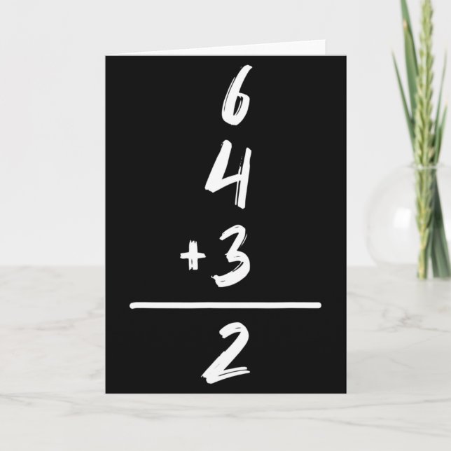 Basebollinspirerad matematik 6 4 3 2 Dubbelspel So Kort (Framsida)