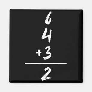 Basebollinspirerad matematik 6 4 3 2 Dubbelspel So Magnet