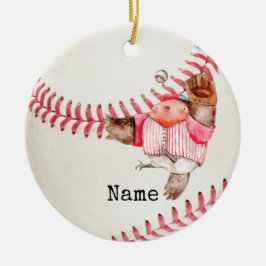 Basebolljul Julgransprydnad Keramik