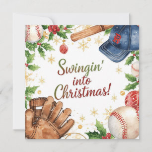 Basebolljul Julkort