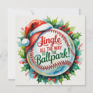 Basebolljul Julkort