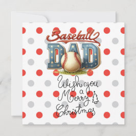 Basebolljul med gåvor och boll julkort