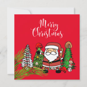 Basebolljul med gåvor och boll julkort