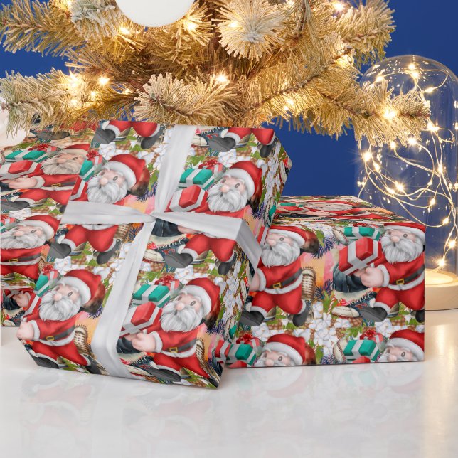 Basebolljul med Jultomten för med sig presenter Presentpapper (Helgdagar)