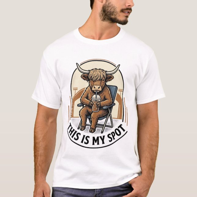 Basebollko-tröja med maskot för iskaffe t shirt (Framsida)