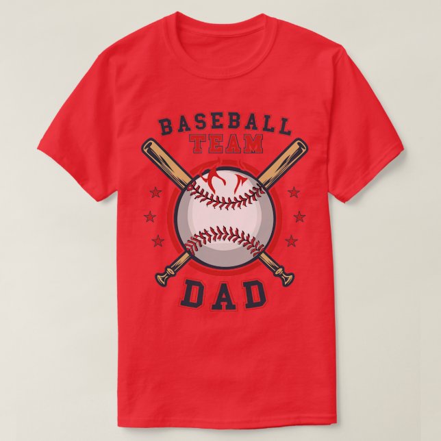 basebolllaget Pappa T Shirt (Design framsida)