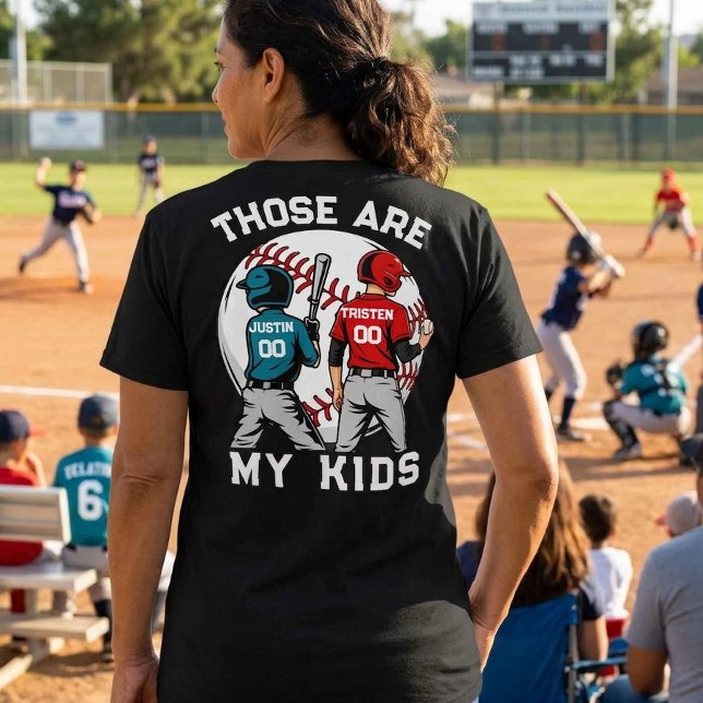 Basebollmamma barn pojkar Personlig  T Shirt (Skapare uppladdad)