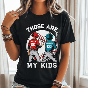 Basebollmamma Barn Sportspersonlig Barn Pojke T Shirt