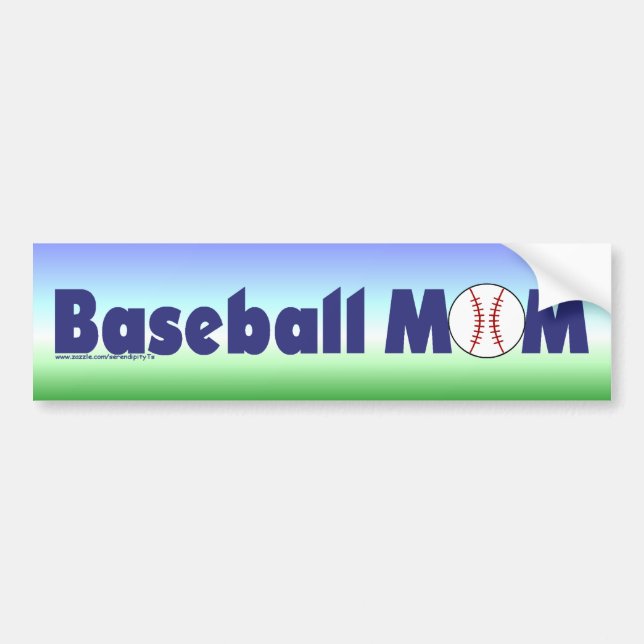 Basebollmamma Bildekal (Framsidan)