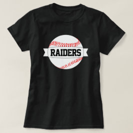 Basebollmamma eller fan anpassat lag och spelarnam t shirt
