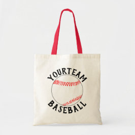 Basebollmamma/Fan Anpassat Lag Namn Sport Tygkasse