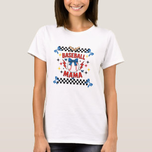Basebollmamma fet Game Day-tröja T Shirt