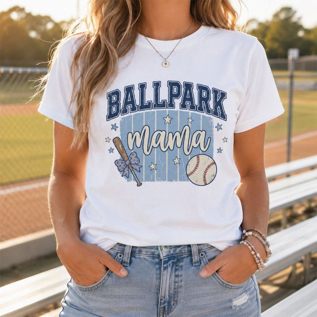 Basebollmamma Grafik för universitetslag T Shirt (Skapare uppladdad)