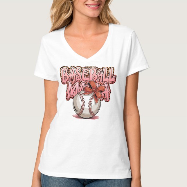 Basebollmamma T Shirt (Framsida)