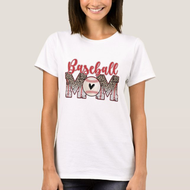 Basebollmamma  t shirt (Framsida)