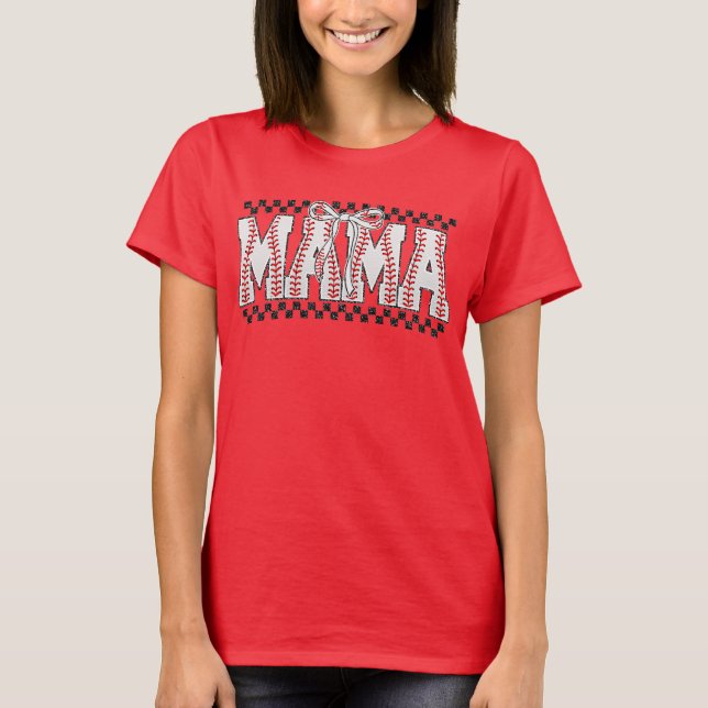 Basebollmamma T-shirt - Matchdags Grafisk T-shirt (Framsida)