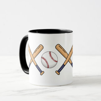 Basebollmugg – Vintage basebollträ och boll Sport Mugg