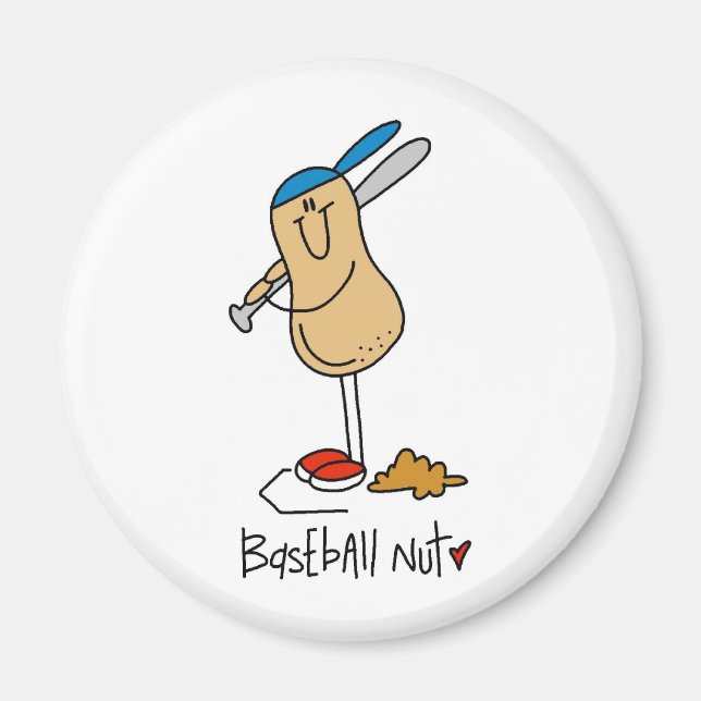 Basebollnöt Magnet (Framsidan)