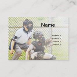 basebollnummer visitkort