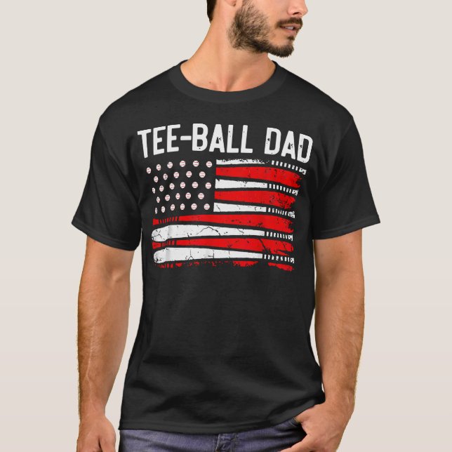 Basebollpappa Basebollpappa Pappa till faderns dag T Shirt (Framsida)