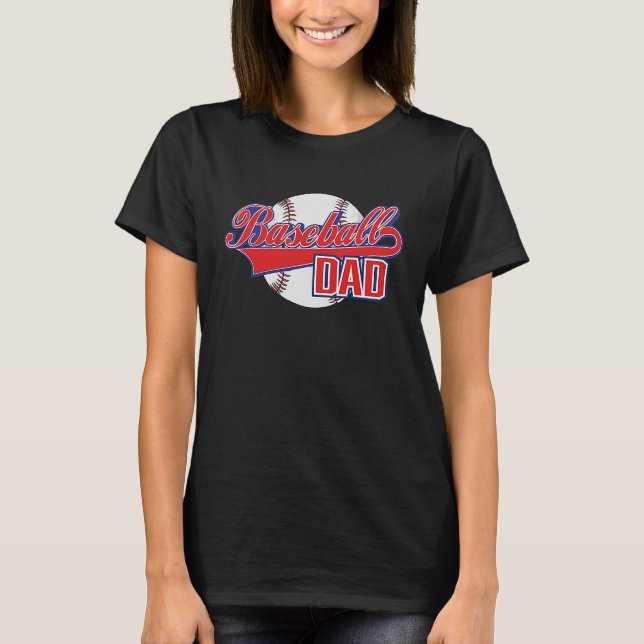 Basebollpappa tränare baseboll t shirt (Framsida)