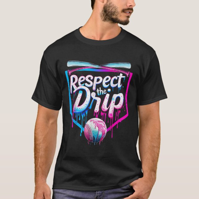 Basebollplansch för Boys Manar Ice Cream Drip Resp T Shirt (Framsida)