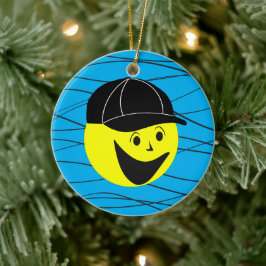 Basebollpojke Julgransprydnad Keramik