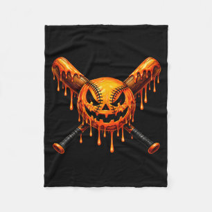 Basebollsdryp pumpa spöklik spöke halloween pojkar fleecefilt