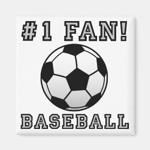 Basebollsfan Inte Roligt Kylskåpsmagnet