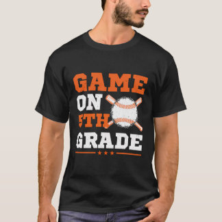 Basebollspel 5:e Klass-Back to school Cute Spo T Shirt