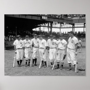 Basebollspelare 1937 poster