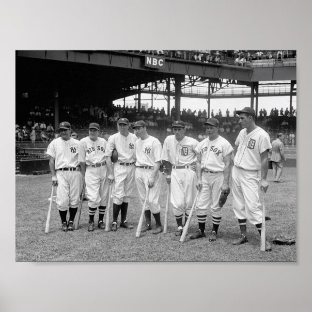 Basebollspelare 1937 poster (Framsidan)